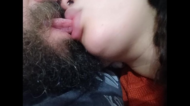 delicious kiss, he loves her lips he tastes her big mouth, kiss fetish🫦😋🤤😵💫😵🤤😋🫦🥛